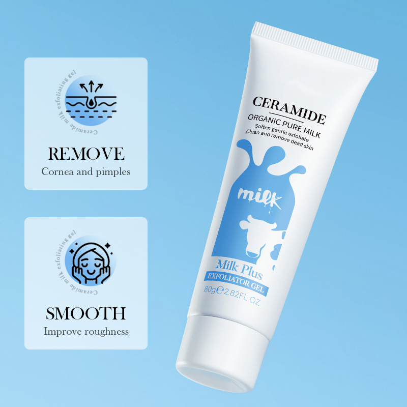 Dodavatel přímo z továrny 80g Ceramide Milk Exfoliating Gel Očistné Gelové Líčidlo na Prodej