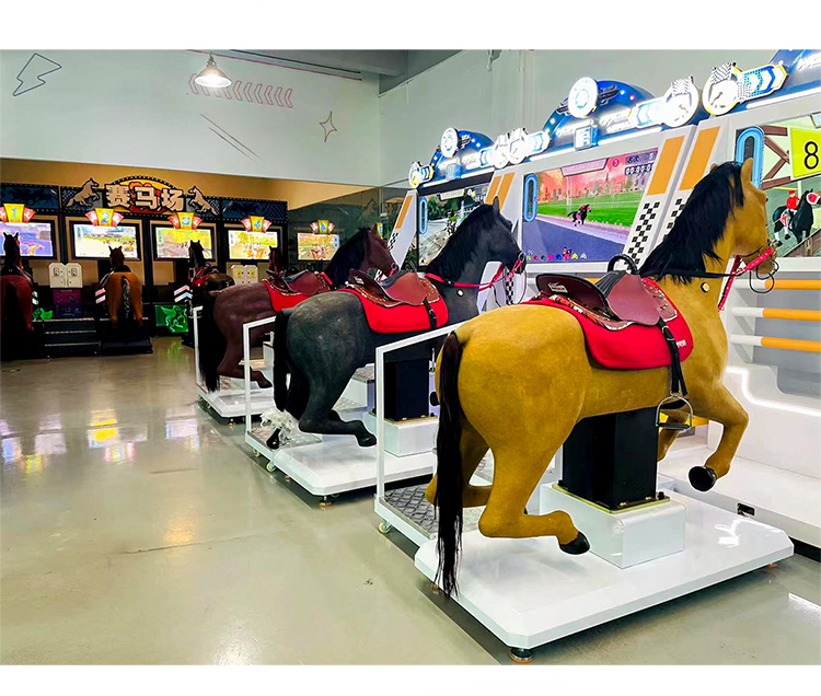 Horse Kid Racing Game Machine Amusement Park Arcade Video Horse Riding Game Machine For Sale factory