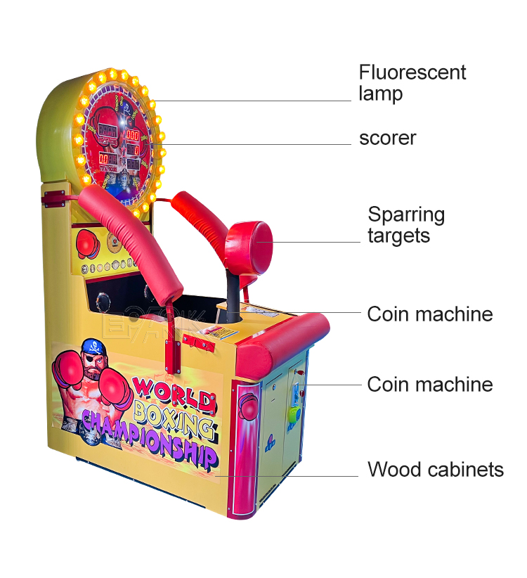 Arcade World Boxing Championship Games Machine Amusement Park Redemption Tickets Game Coin Operated Arcade Machine supplier