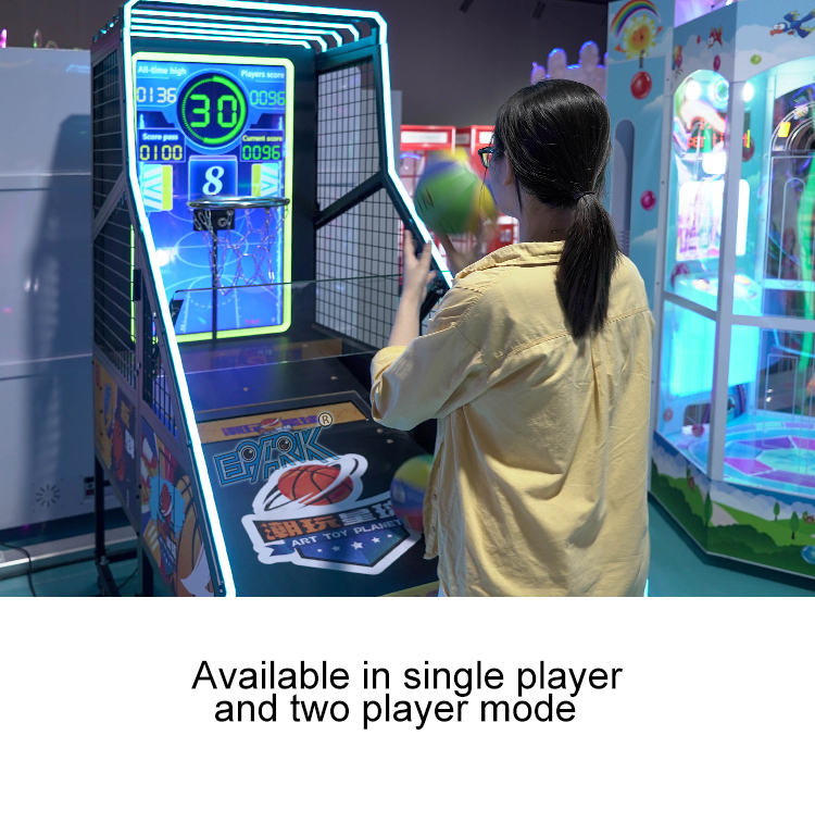 Coin Operated Arcade Crazy Hoop Lcd Screen Shooting Basketball Game Led Kid Indoor Children Basketball Shooting Game Machine supplier