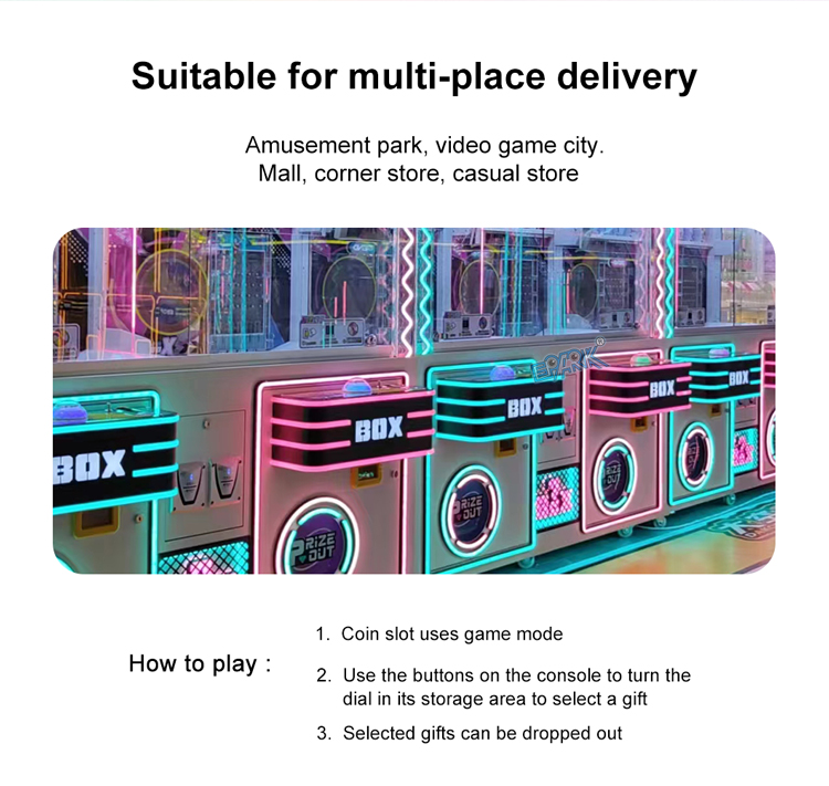 Amusement Park Coin Operated Arcade Blind Boxes Gift Toy Doll Vending Machine manufacture