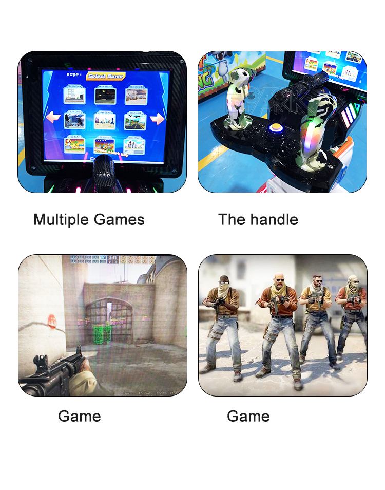 Amusement Park New Coin Operated Arcade Game AR Robot Kids Shooting Gun Game Machine manufacture