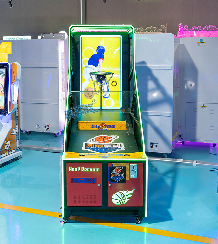 Coin Operated Arcade Crazy Hoop Lcd Screen Shooting Basketball Game Led Kid Indoor Children Basketball Shooting Game Machine supplier