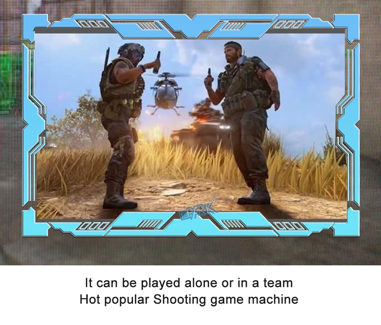 Indoor Amusement Coin Operated Kids Shooting Arcade Game Machine 55 LCD Operation Ghost Shooting Game For Sale factory