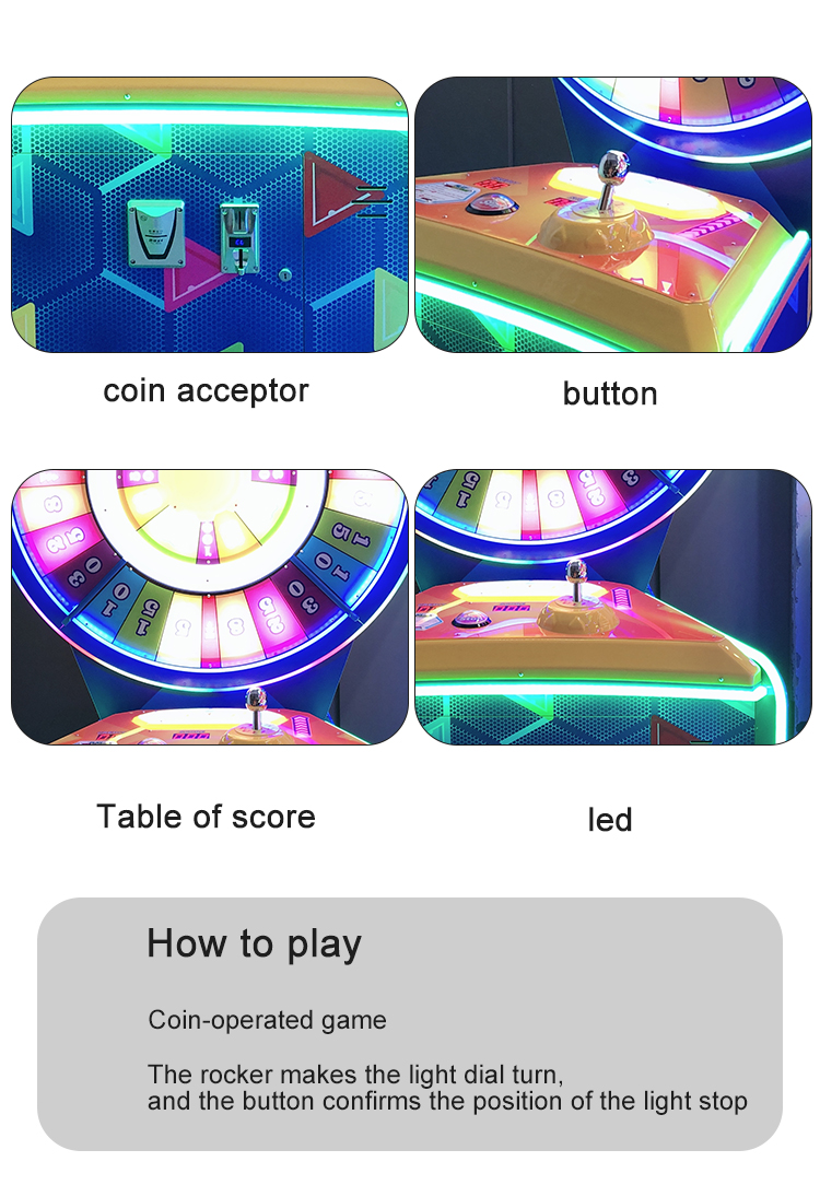 Indoor Equipment Rotary Storm Ticket Redemption Arcade Game factory