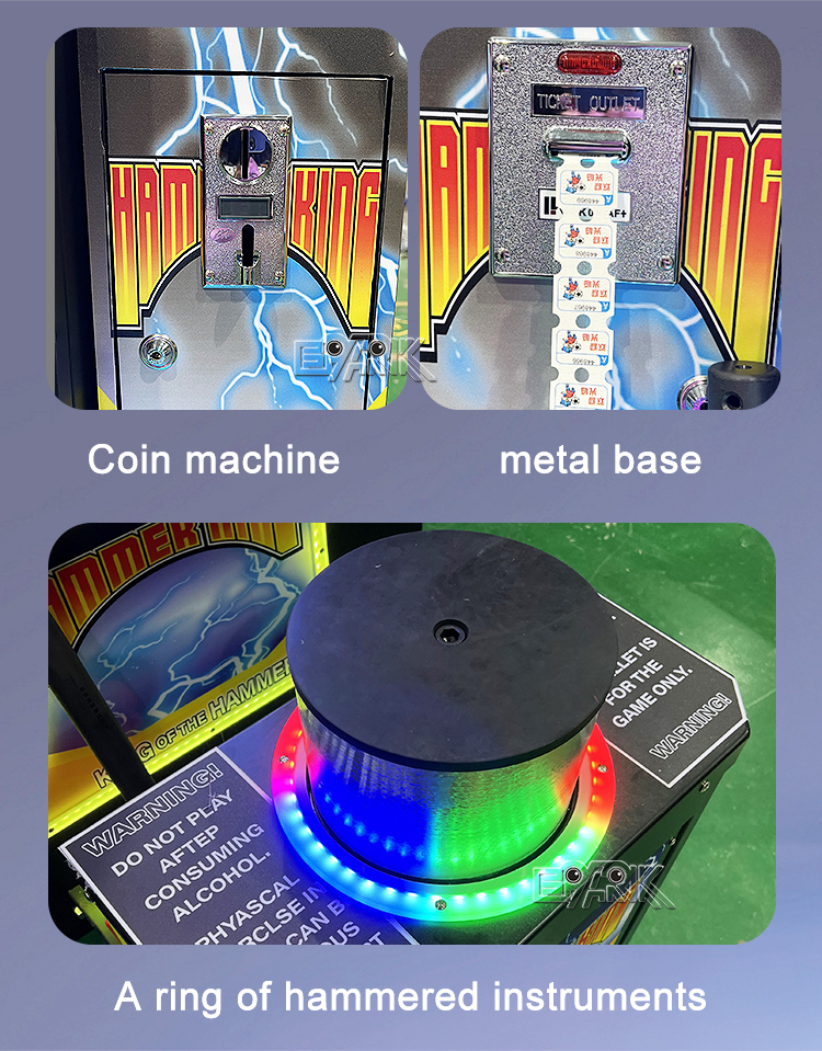 Factory Price Coin Operated Arcade Boxing Game Machine Classic Hitting Hammer Game Machine details