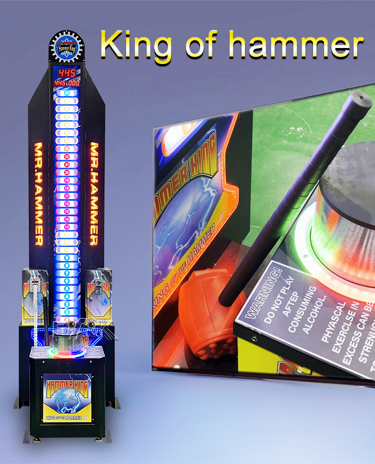 Factory Price Coin Operated Arcade Boxing Game Machine Classic Hitting Hammer Game Machine factory