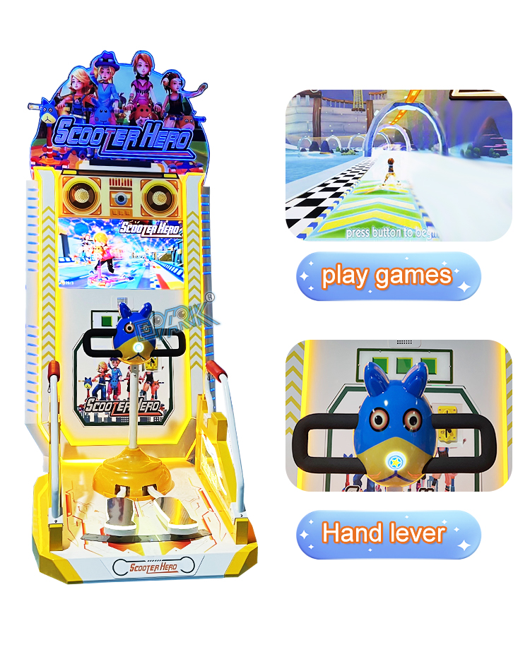Amusement Game Park Happy Scooter Game Machine Redemption Ticket For Arcade Games details