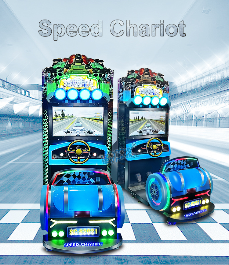 26 Inch Video 3d Coin Operated Speed Racing Car Game Steering Wheel Car Game Machine factory