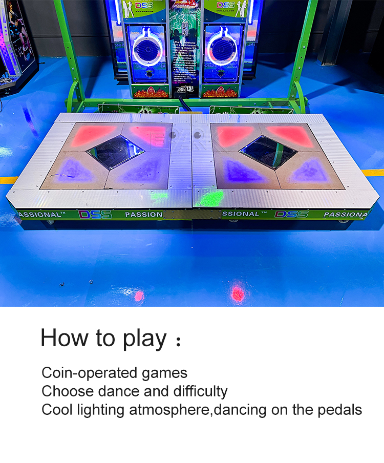 2 Players Coin Operated Indoor Arcade Video Game Dance Dance Revolution Machine For Sale details