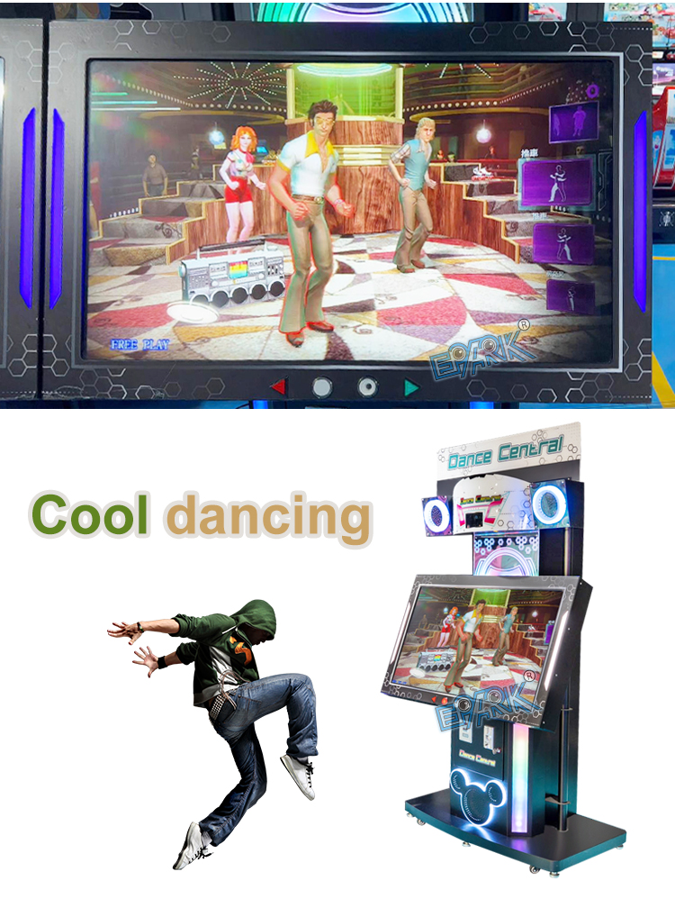 Hot Sale Coin Operated Amusement Dance Central Dancing Video Game Machine For Shopping Mall manufacture