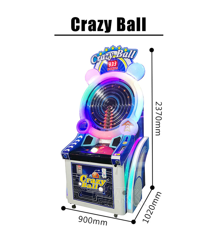 Coin Operated Crazy Ball Pinball Game Electronic New Arcade Game Pinball Machine factory