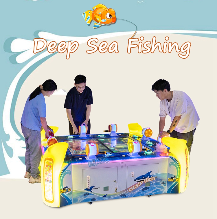 8 Players Go Fishing Mini Video Fish SimulatorArcade Game Machine for fun manufacture