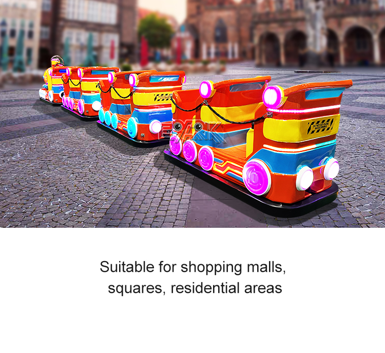 High-Power Train Head Tow 3 New Double-Row Carriages Electric Train Rides supplier