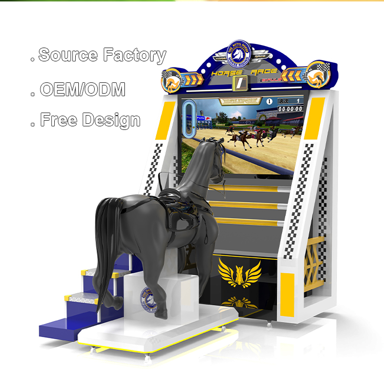 Horse Kid Racing Game Machine Amusement Park Arcade Video Horse Riding Game Machine For Sale factory