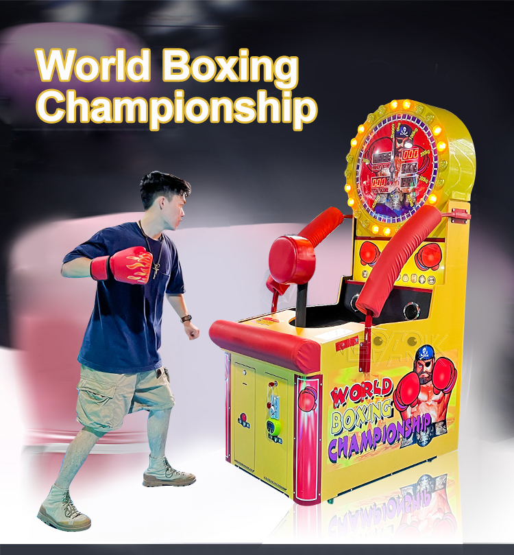 Arcade World Boxing Championship Games Machine Amusement Park Redemption Tickets Game Coin Operated Arcade Machine manufacture