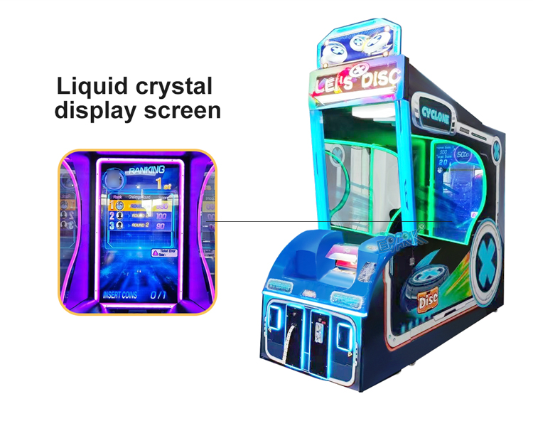 Coin Operated Game Machine Throwing Frisbee Game for Adults and Children for Decompression Arcade Entertainment manufacture