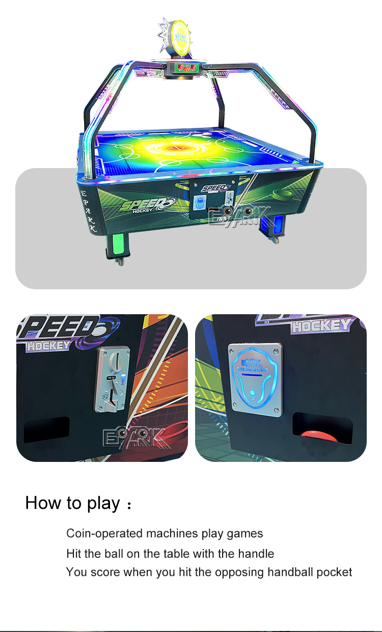 Amusement Park Sport Game Machine Coin Operated Arcade Game 4 Players Air Hockey Table factory