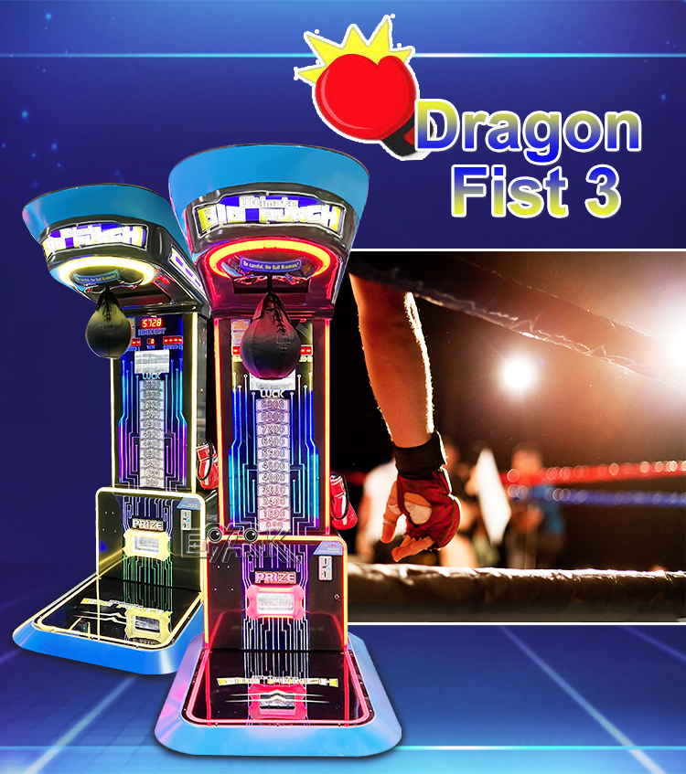 Wholesale Dragon Fist 3 Boxing Coin Operated Games Punching Bag Game Machine Boxing Arcade Games supplier