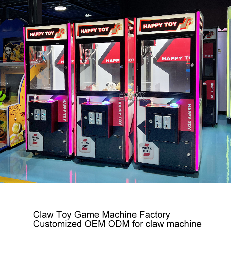 Happy Toy Time Game Gift Claw Crane Vending Machines Lovely Toys Crane Catch Machine manufacture
