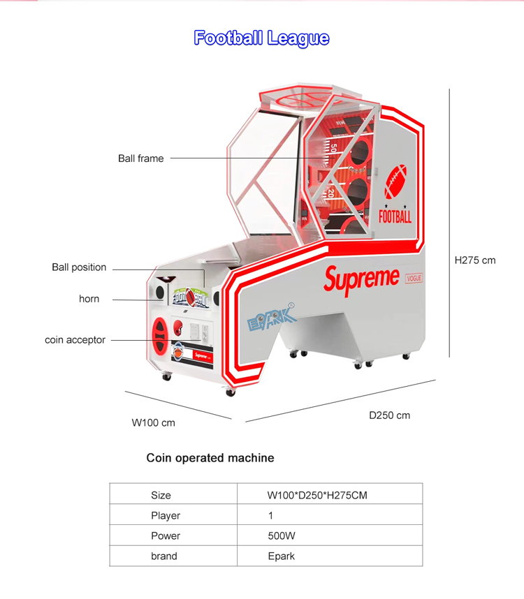 Sports Game Machine Football League Arcade Machine Indoor Adult Machine Redemption Games manufacture