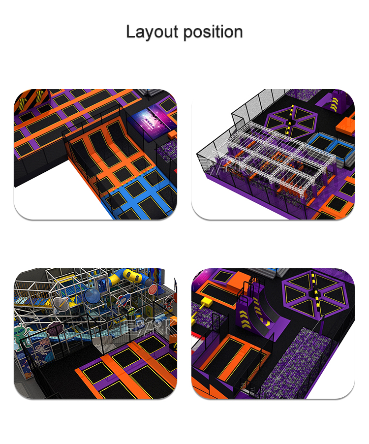 Big Trampolines Park Ninja Warrior Course Foam Pit Trampoline Indoor Playground Indoor Trampoline for Kids details