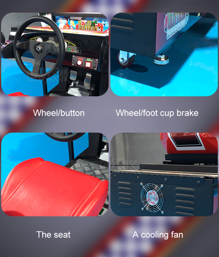 Luxury 32 Hd Outrun Arcade Game Machine Fantastic Racing Game Arcade Games Simulator factory