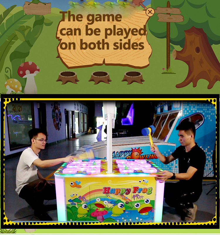 Hitting Hammer Games 2 Player Hit Hammer Competition Games Lottery Ticket Machine supplier
