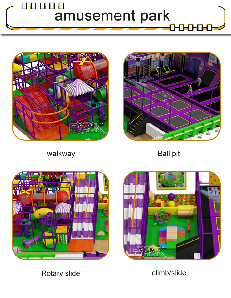 Indoor Playground Trampoline Park Center manufacture