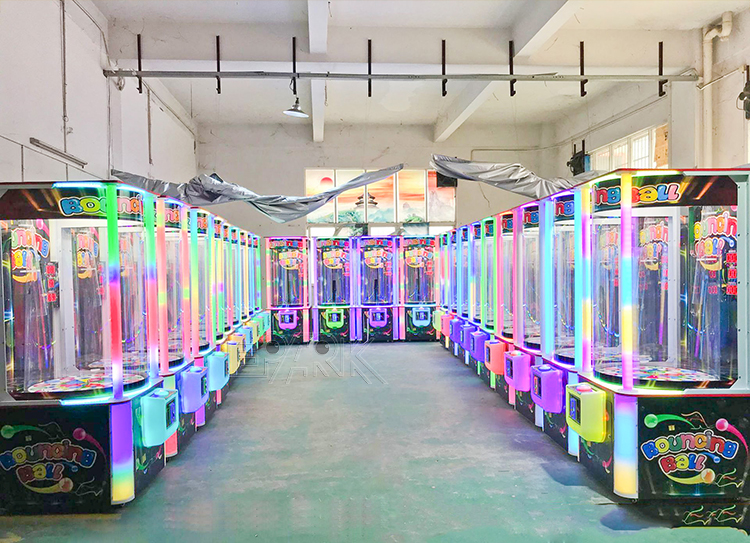 Coin Operated Bouncing Ball Redemption Arcade Lottery Game Machine supplier