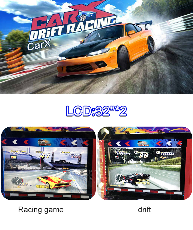 Arcade Car Simulator Driving Racing Game Machine Coin Operated Games Racing For Game Zone details