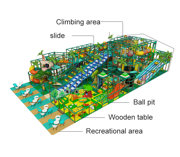 Custom Design Indoor Playground 150 Square Meters Soft Play Equipment Ball Pool Amusement Rides factory