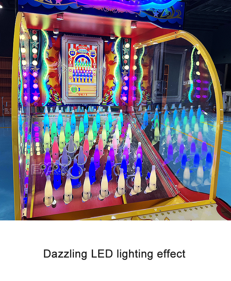 Coin Operated Electric Throwing Rings Bottle Shooting Arcade Games Carnival Machine manufacture