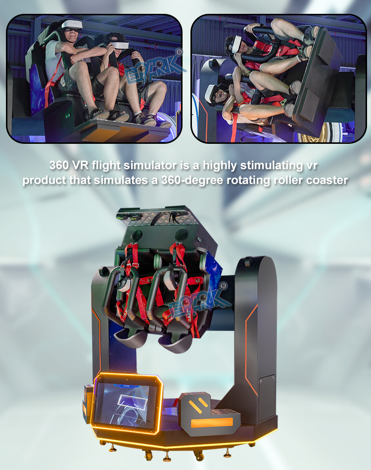 Small Investment Fast Return 360 Virtual Reality Roller Coaster 720 VR Equipment 9D 1080 VR Simulator details