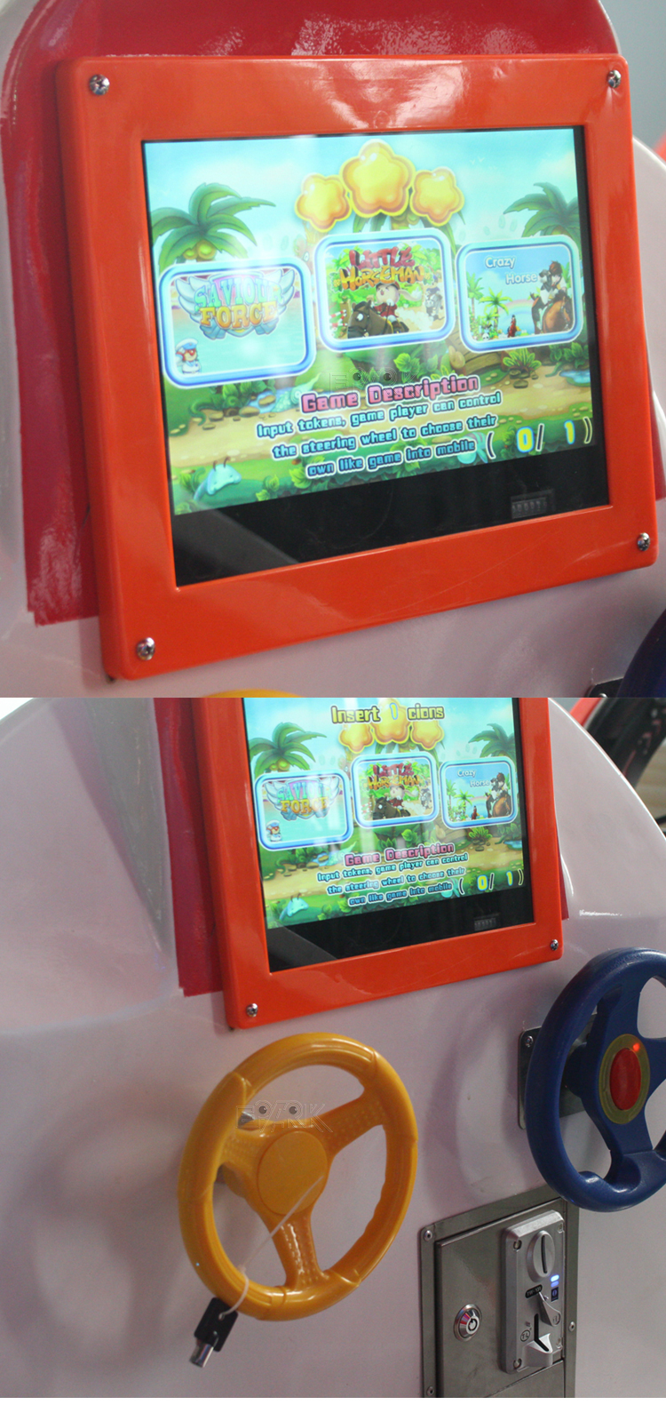 Coin Operated Airplane Kiddie Ride Game Machine Attractive Kids Swing Game Machine details
