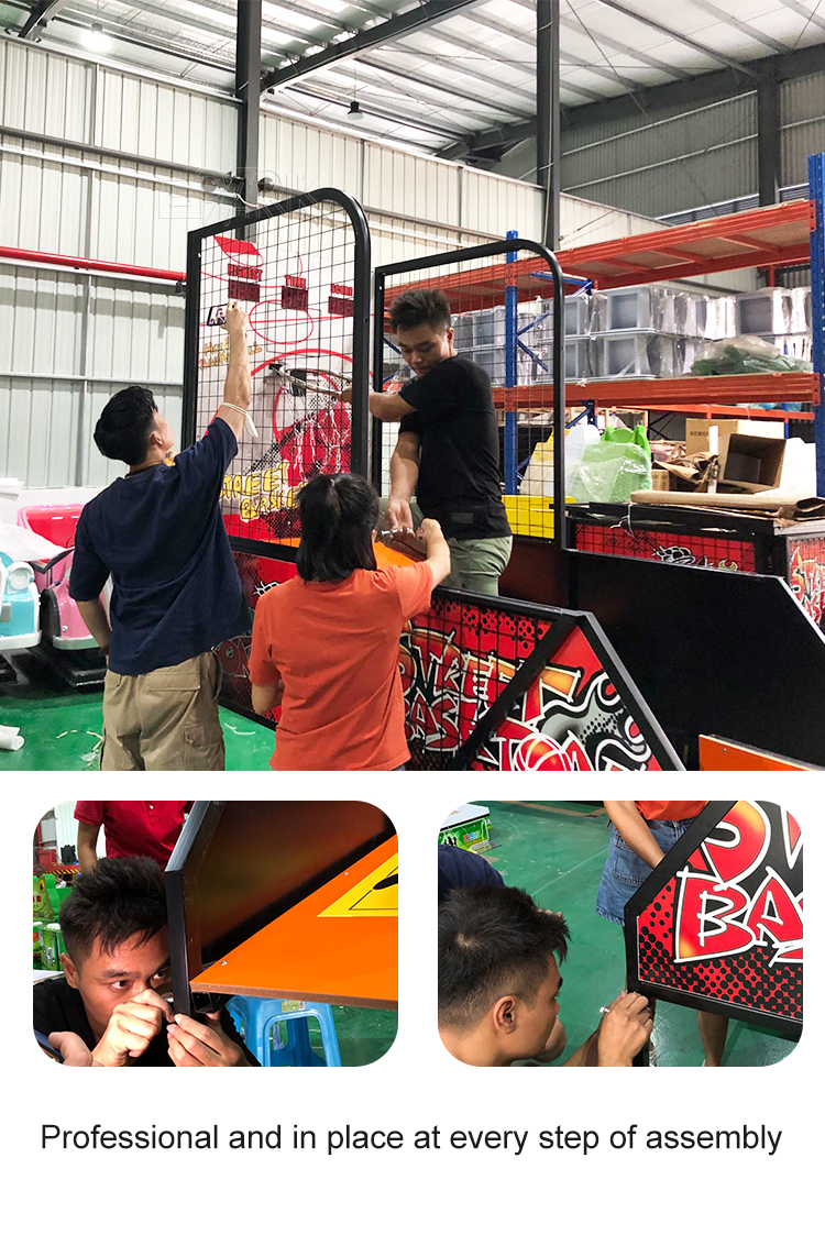 Indoor Sport Coin Operated Arcade Game Basketball Shooting Machine Basketball Machine manufacture