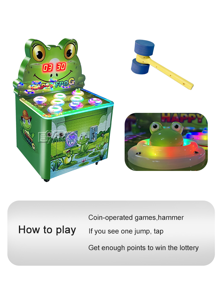 Kids Game Machine Arcade Machine Coin Operated Children'S Game Console Hammer The Frog supplier