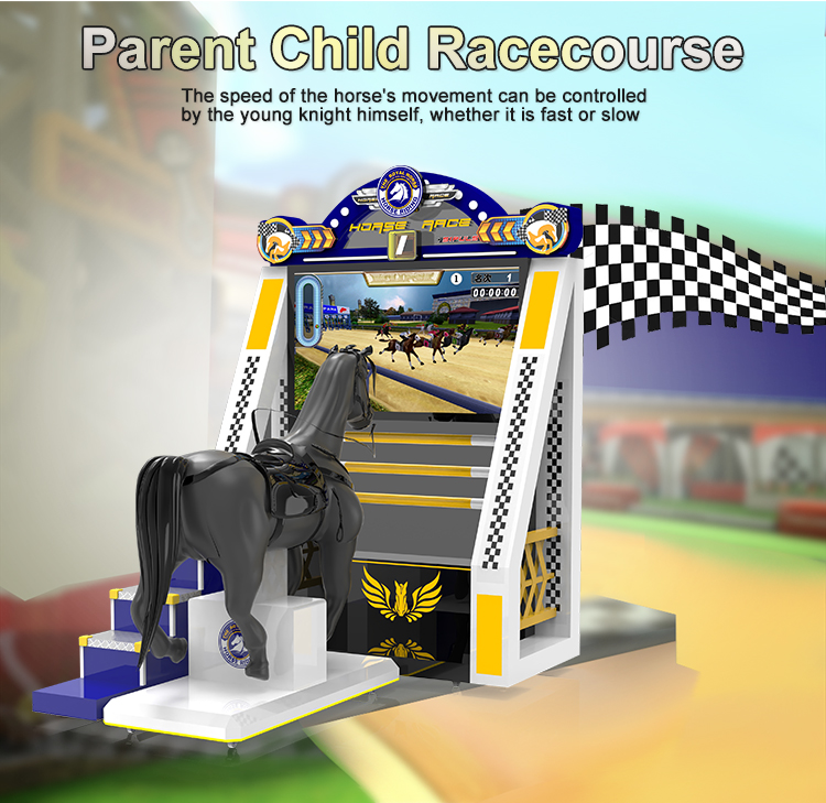 Horse Kid Racing Game Machine Amusement Park Arcade Video Horse Riding Game Machine For Sale factory