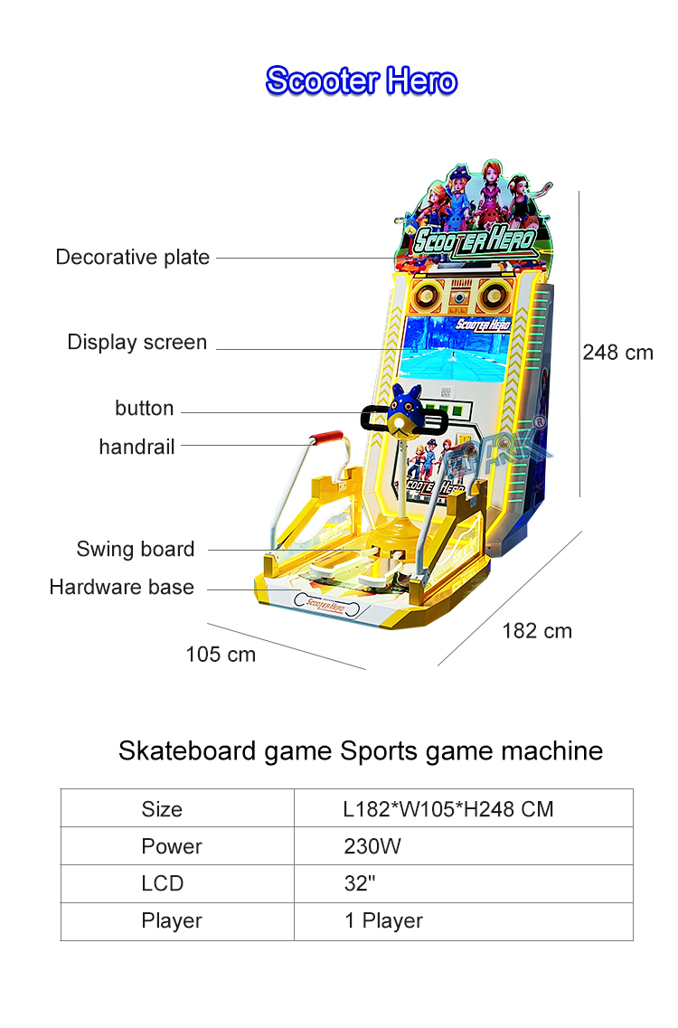 Amusement Game Park Happy Scooter Game Machine Redemption Ticket For Arcade Games manufacture