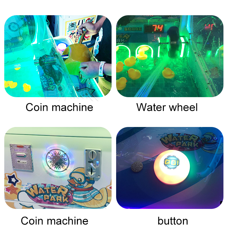 2 Players Water Shooting Game Machine Shoot Ducks Arcade Ticket Game Machine details