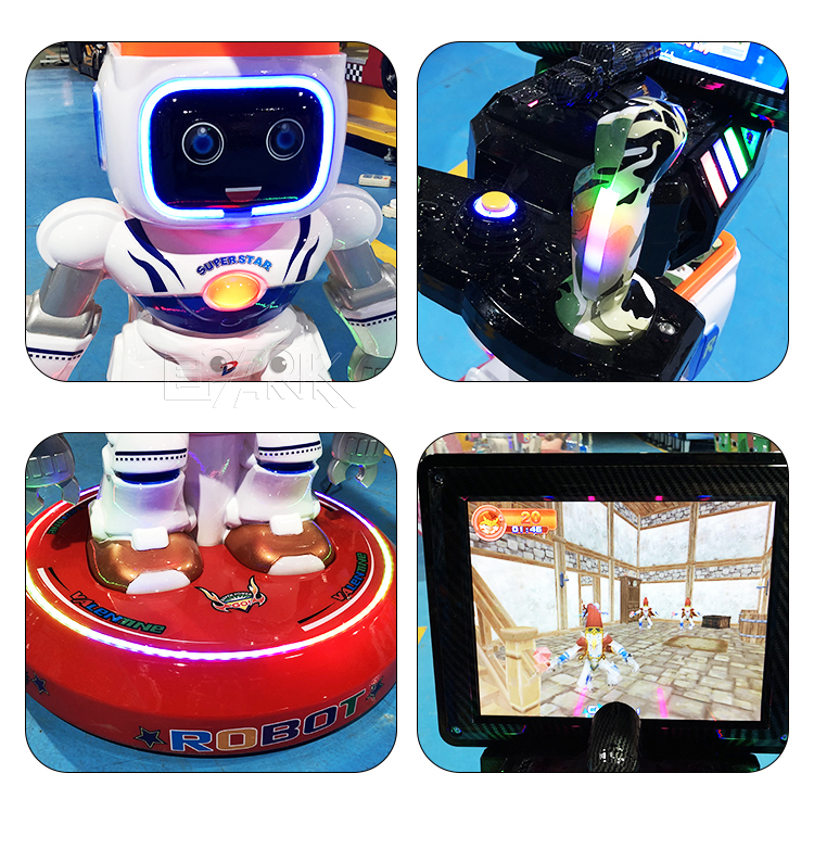 Amusement Park New Coin Operated Arcade Game AR Robot Kids Shooting Gun Game Machine manufacture
