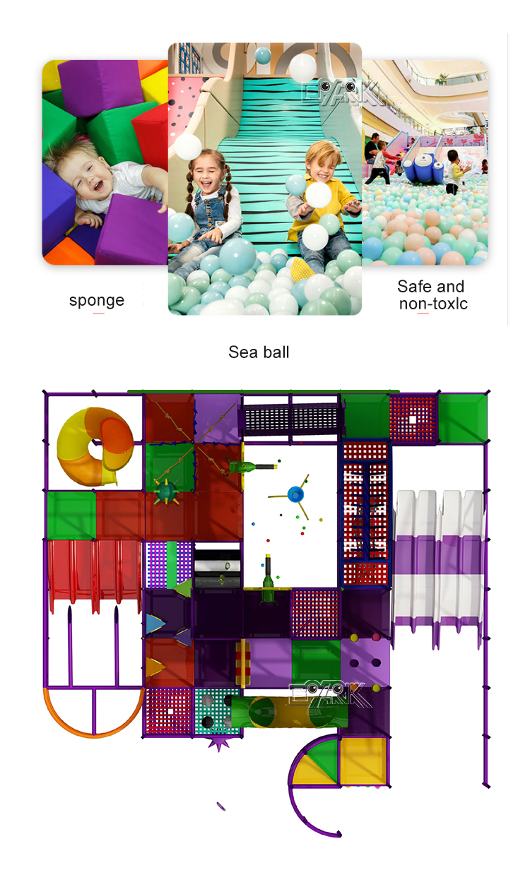 Indoor Playground Trampoline Park Center manufacture