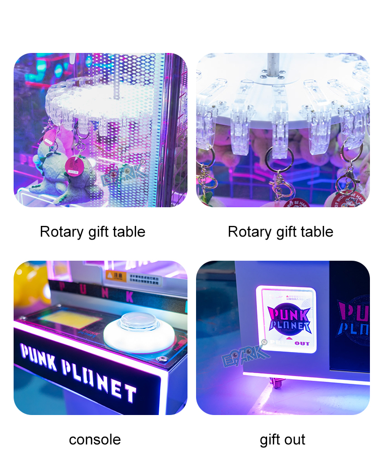 Coin Operated Kid Clip Gift Clamp Prize Claw Toy Vending Machine Snack Machine manufacture