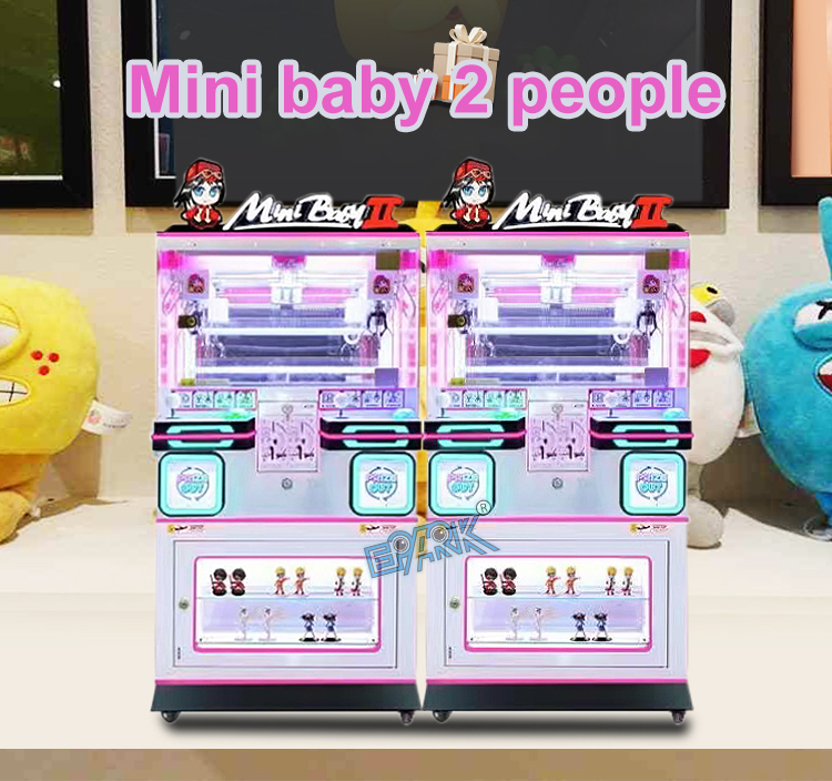 Coin Operated Game Machine Arcade Mini Baby 2 People Claw Machine Toy Grabber Vending Machine manufacture
