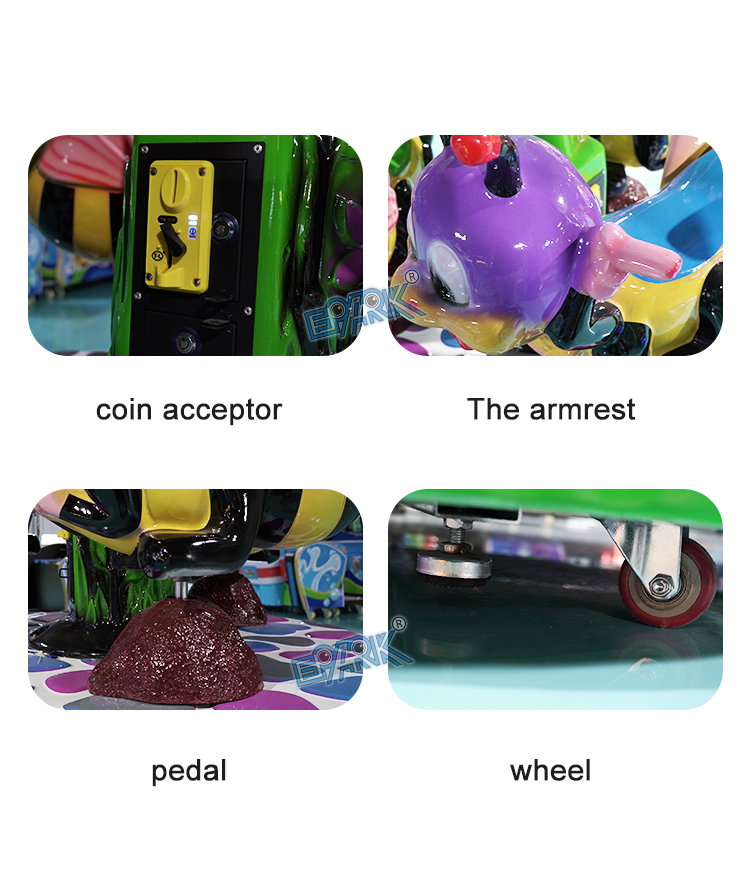 Hot Sale Coin Operated 3 Players Kids Carousel Ride For Amusement Park factory