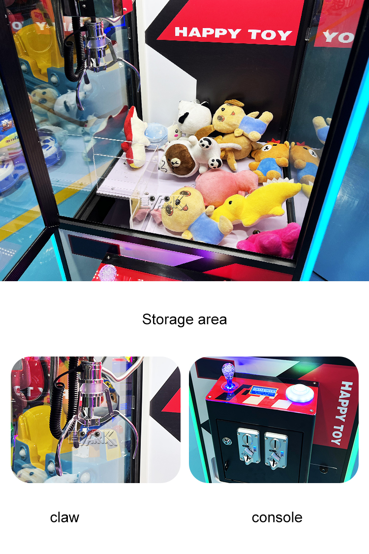Happy Toy Time Game Gift Claw Crane Vending Machines Lovely Toys Crane Catch Machine factory