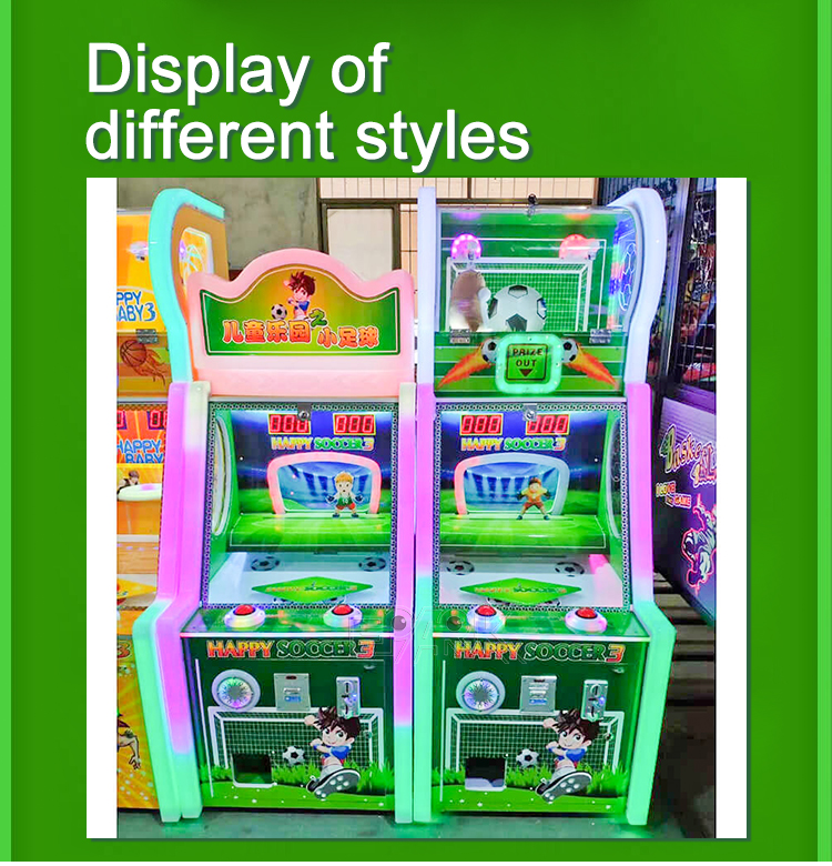 Indoor Amusement Coin Operated Arcade Happy Soccer Lottery Ticket Prize Game Machine details