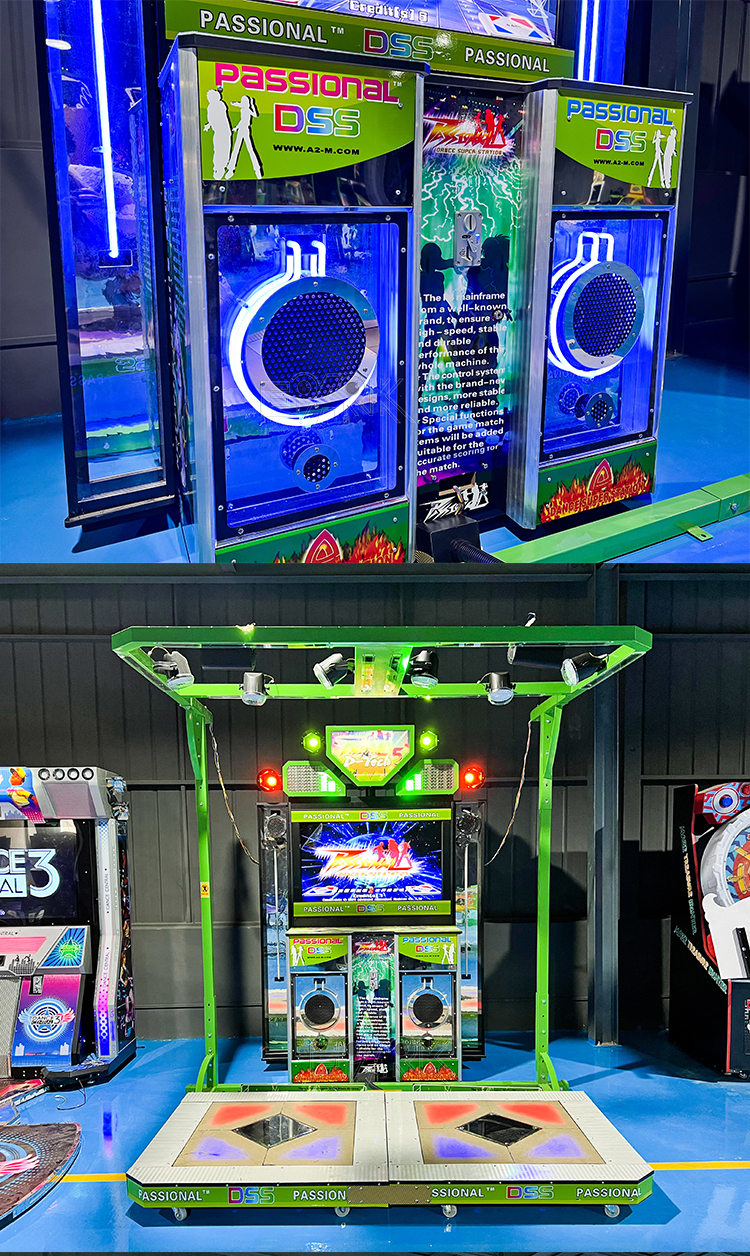 2 Players Coin Operated Indoor Arcade Video Game Dance Dance Revolution Machine For Sale factory