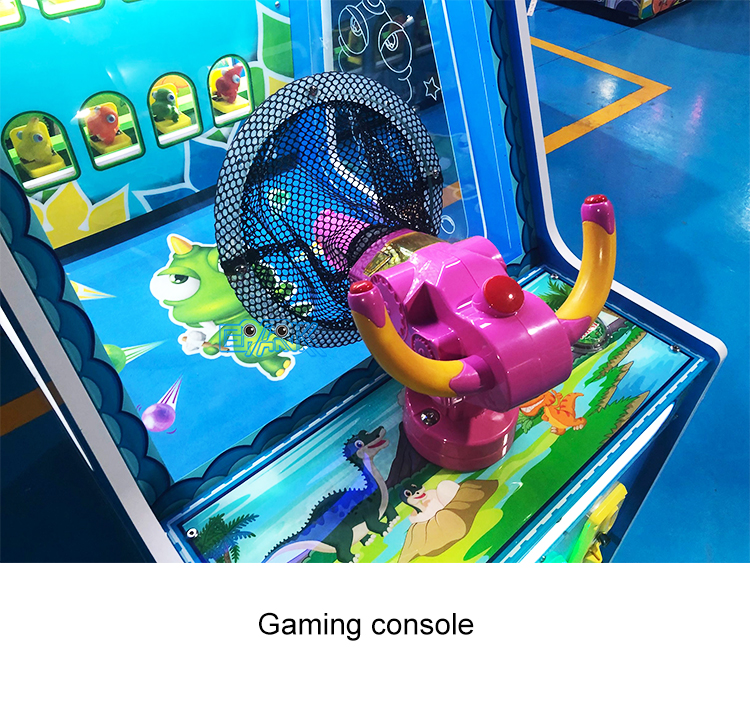Children Coin Operated Amusement Machine Dinosaur Ball Shooting Game Machine details