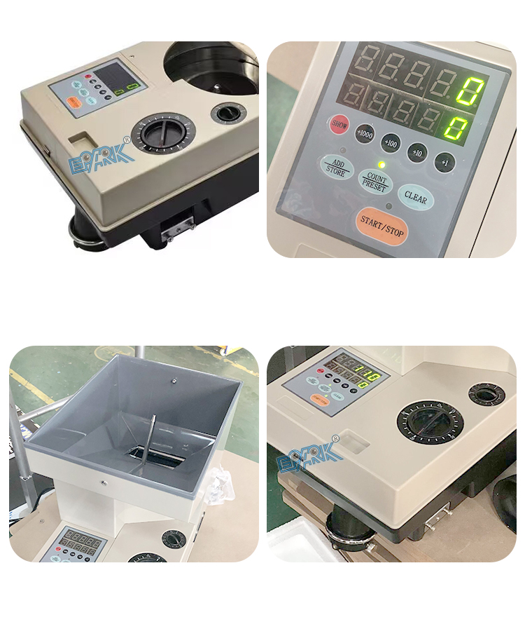 1500 Pcs/Min High Speed Coins Counting Machine Automatic Electronic Coin Sorter Equipment supplier